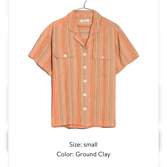 Madewell Tops - Madewell Camp  Shirt size Sm/New